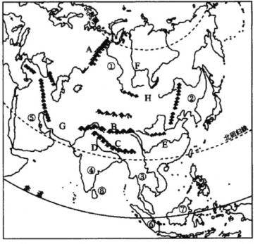 亚洲空白地图填图图片