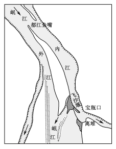 都江堰水利工程地形图图片