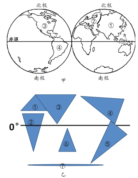 世界海陆分布图几何图图片