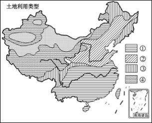 下面是中国土地资源分布示意图据此回答问题1①是耕地中的旱地或水田
