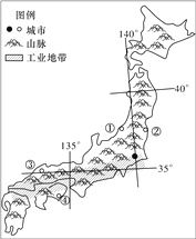 日本地形地势图 手绘图片
