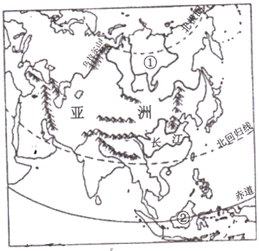 亚洲地形图填图图片